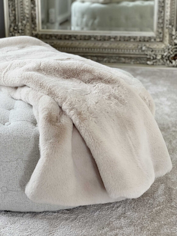 DIVERSE LEVERANDØR - Super Soft 5093 Plaid 130*175 Beige