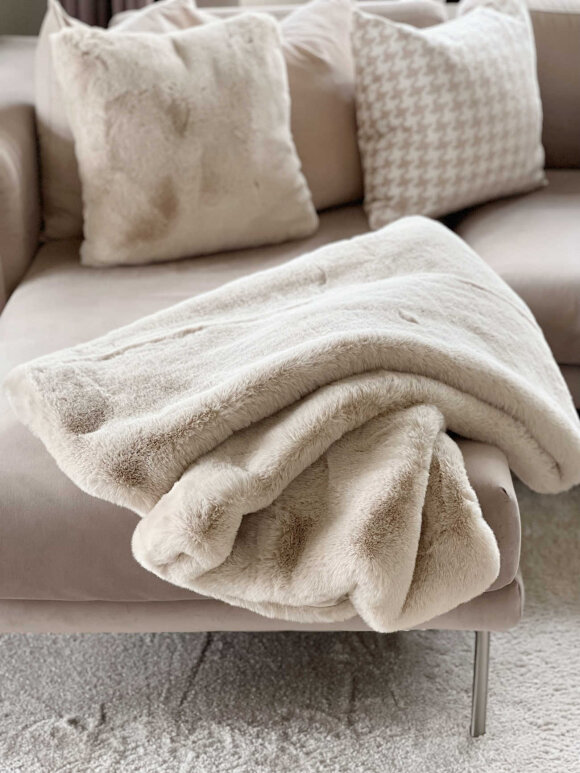 DIVERSE LEVERANDØR - Super Soft 5093 Plaid 130*175 Beige