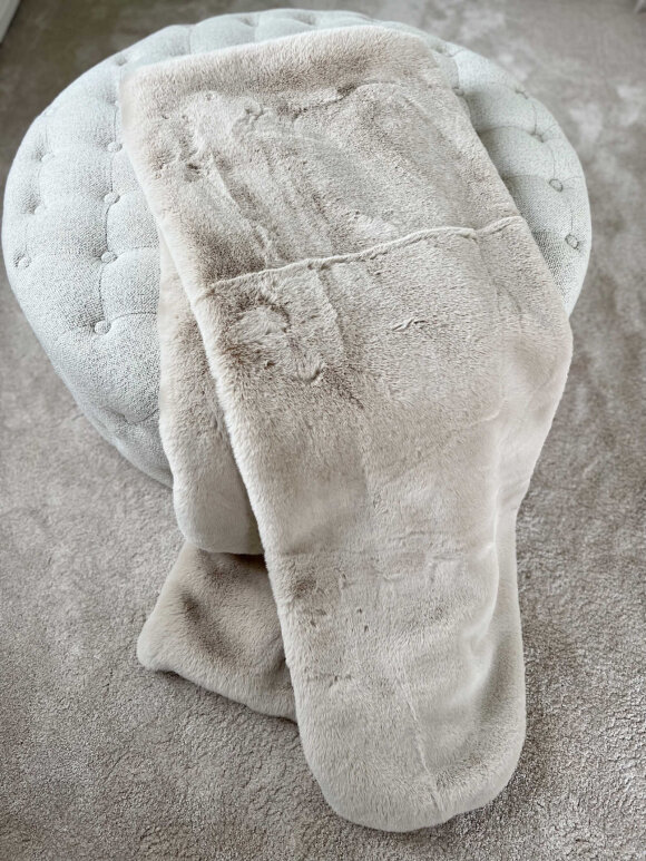 DIVERSE LEVERANDØR - Super Soft 5093 Plaid 130*175 Beige