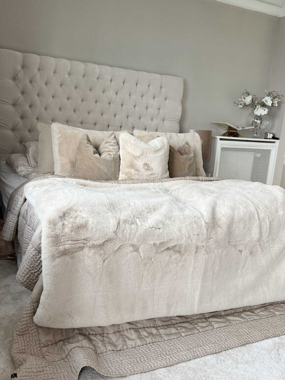 DIVERSE LEVERANDØR - Super Soft 5093 Plaid 130*175 Beige