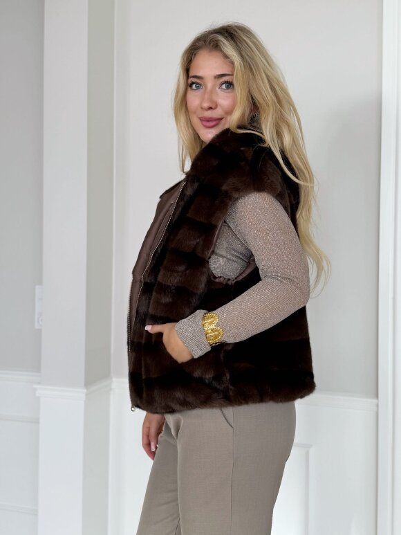 NDP - Phanie Fake Fur Vest 39222