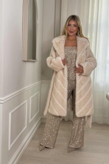 NDP - Phanie Fake Fur Coat 39208 NDP - Phanie Fake Fur Coat 39208