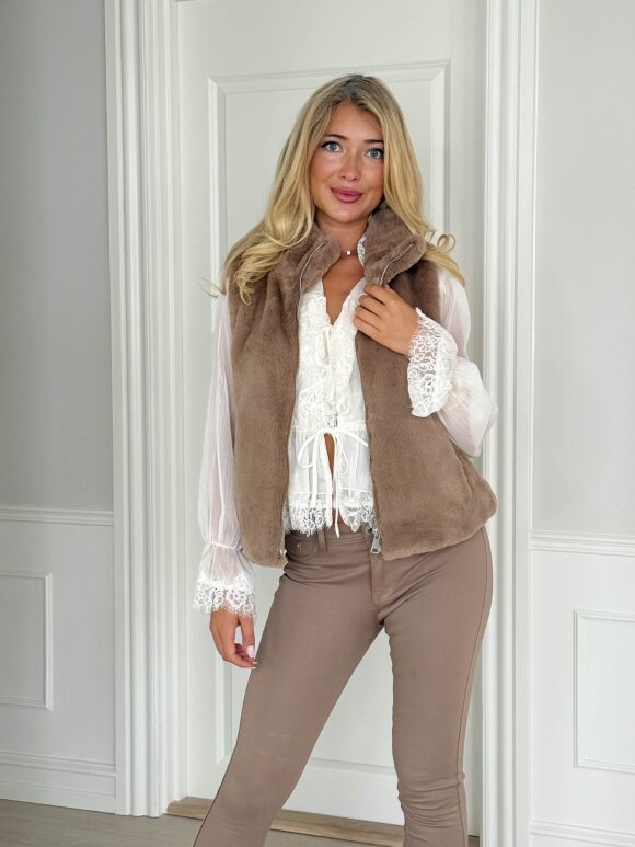 NDP - Phanie Fake Fur Vest 39158
