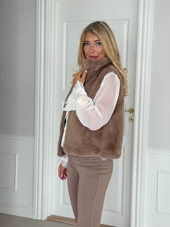 NDP - Phanie Fake Fur Vest 39158