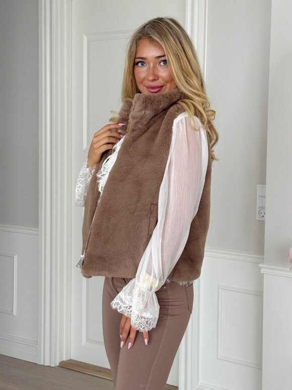NDP - Phanie Fake Fur Vest 39158